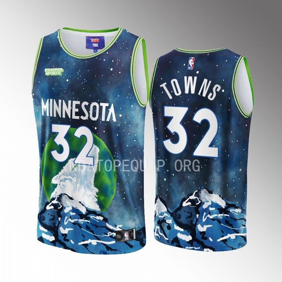 Karl-Anthony Towns 32 Minnesota Timberwolves KidSuper Studio Unisex Hometown NBA Jersey Unisex