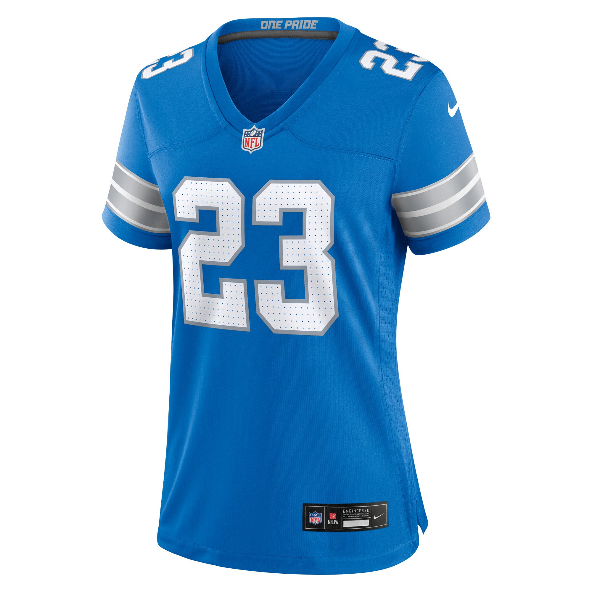 Detroit Lions Carlton Davis III Blue Game NFL Jersey Women's
