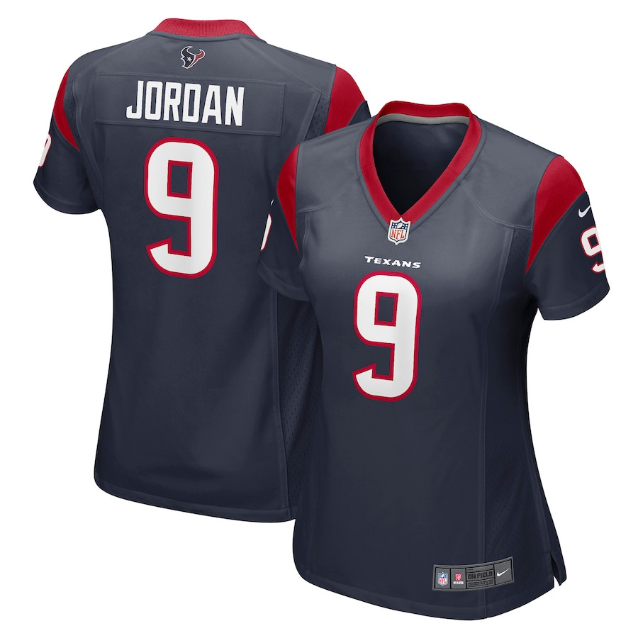 Brevin Jordan 9 Houston Texans Game Navy NFL Jersey Women's