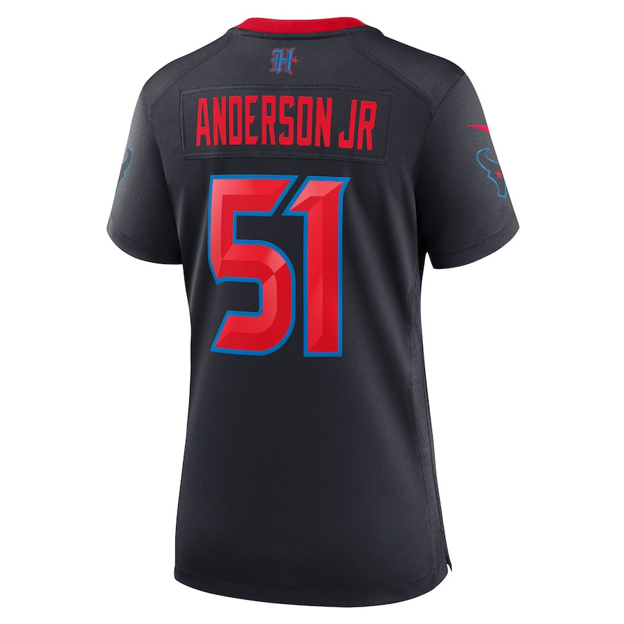 Will Anderson Jr. 51 Houston Texans 2nd Alternate Game Navy NFL Jersey Women's