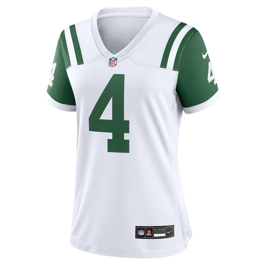D.J. Reed 4 New York Jets Classic Alternate Game White NFL Jersey Women's