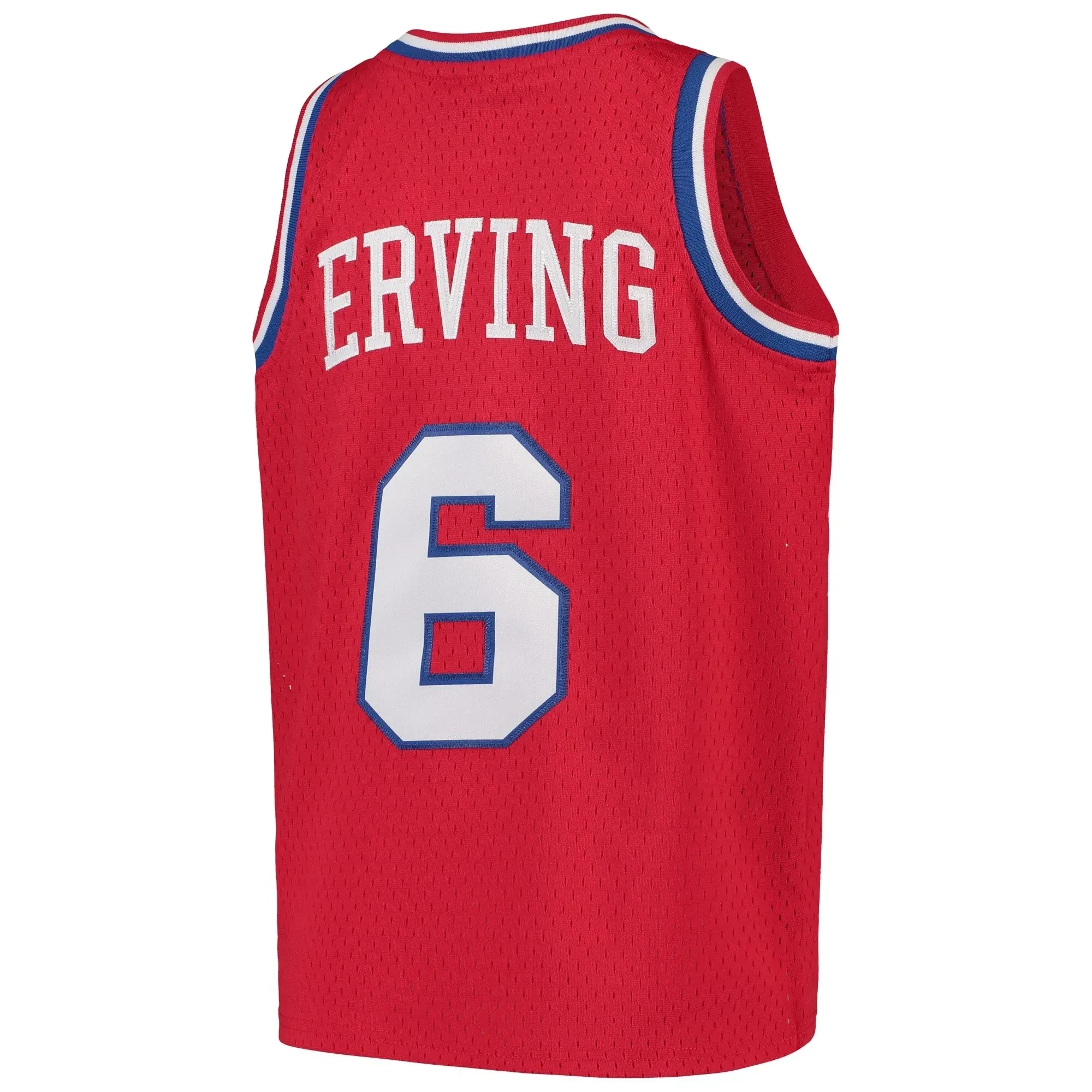Julius Erving Philadelphia 76ers Mitchell&Nes Swingman Throwback Red NBA Jersey Youth