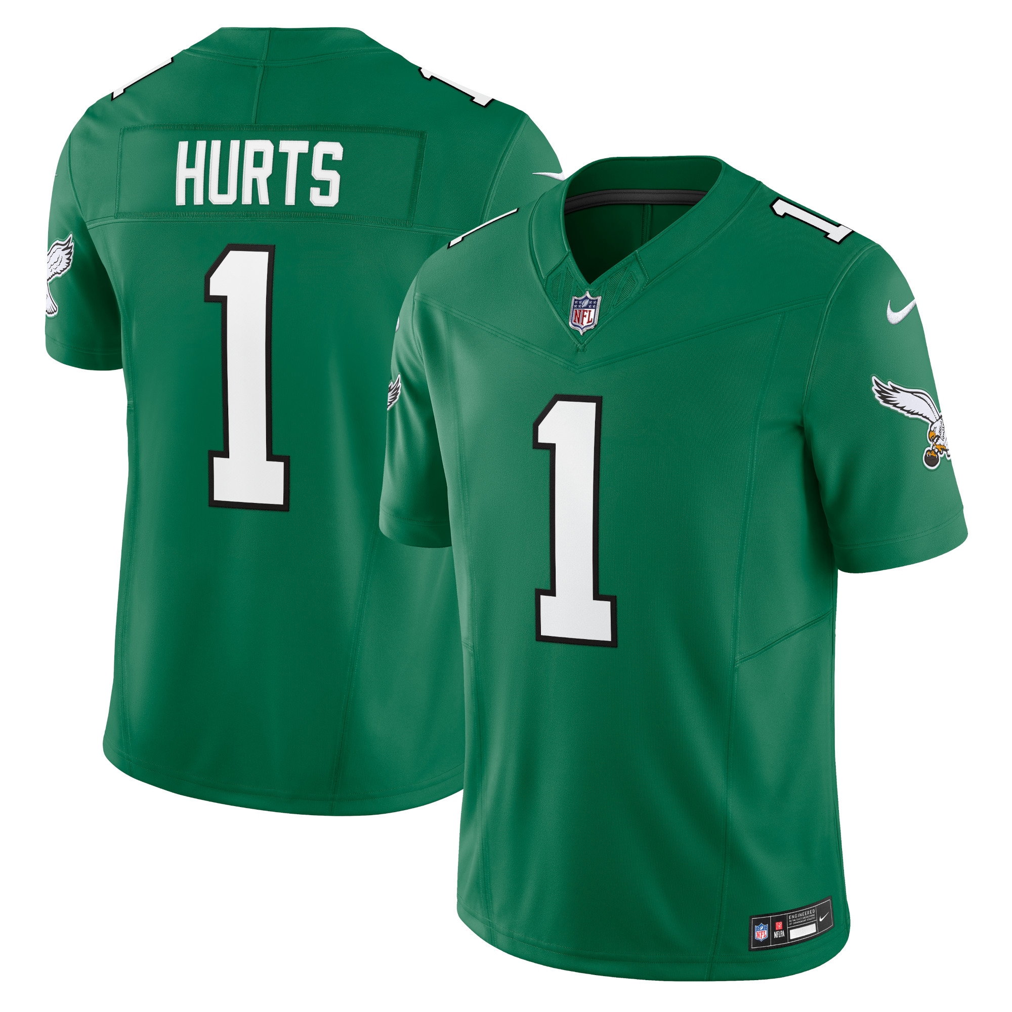 Philadelphia Eagles Jalen Hurts Kelly Green Vapor F.U.S.E. Limited NFL Jersey Men's