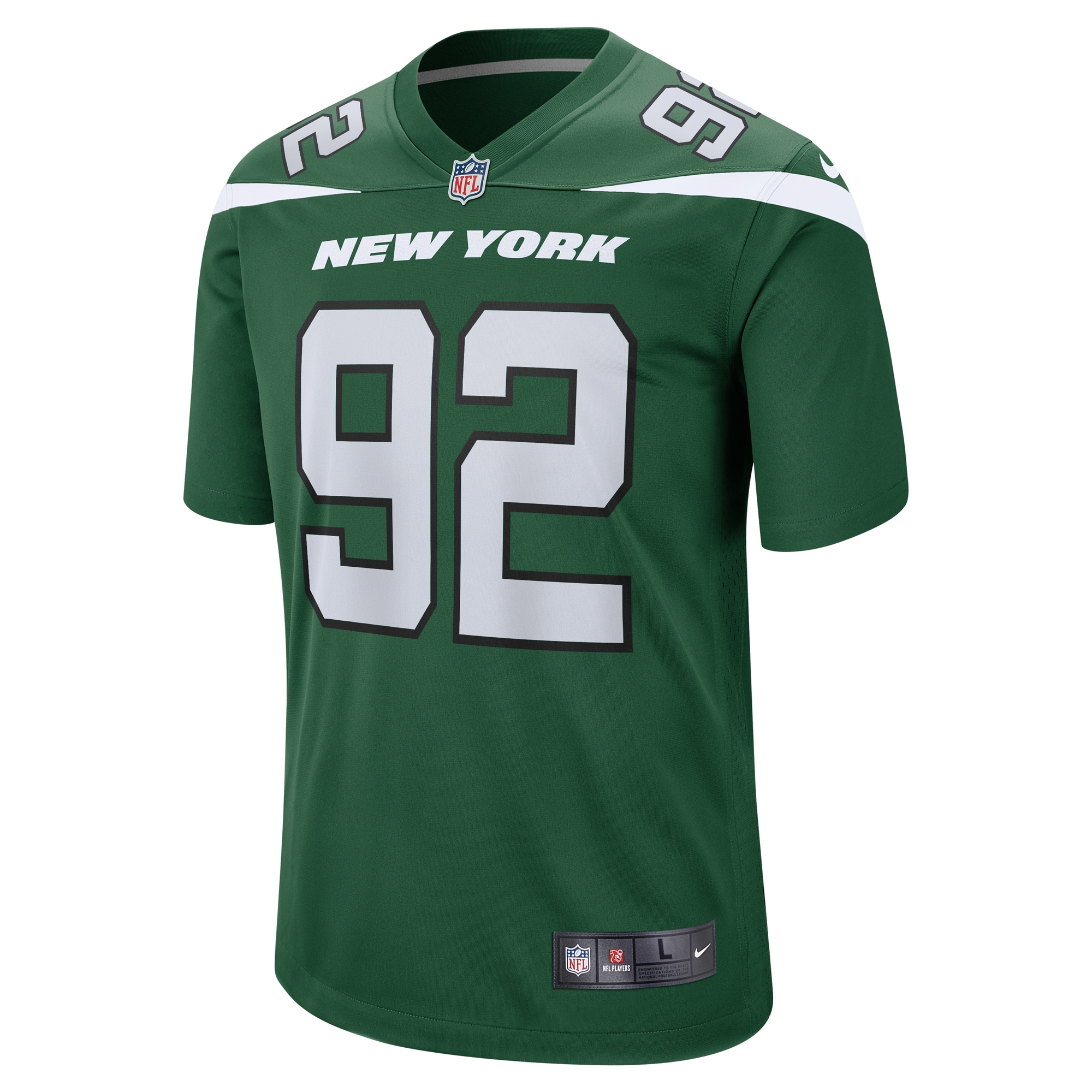 New York Jets Ifeadi Odenigbo Gotham Green Game NFL Jersey Men's