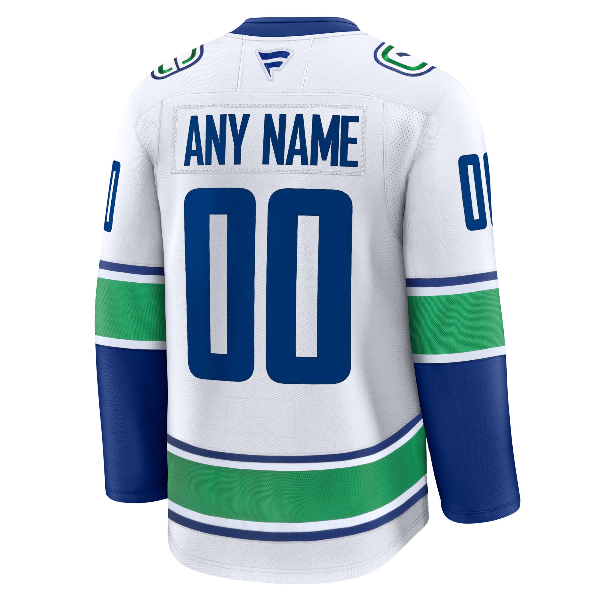 Vancouver Canucks White Away Premium Custom NHL Jersey Men's