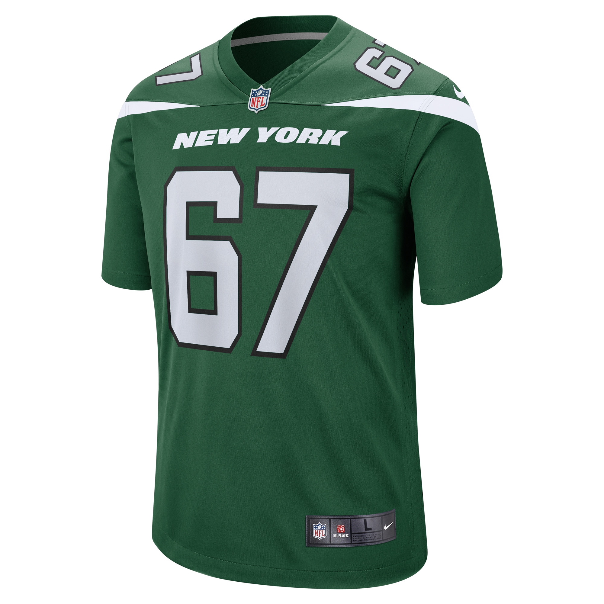 New York Jets Carter Warren Gotham Green Game NFL Jersey Men's