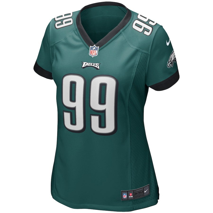 Jerome Brown 99 Philadelphia Eagles Game Retired Midnight Green NFL Jersey Women's