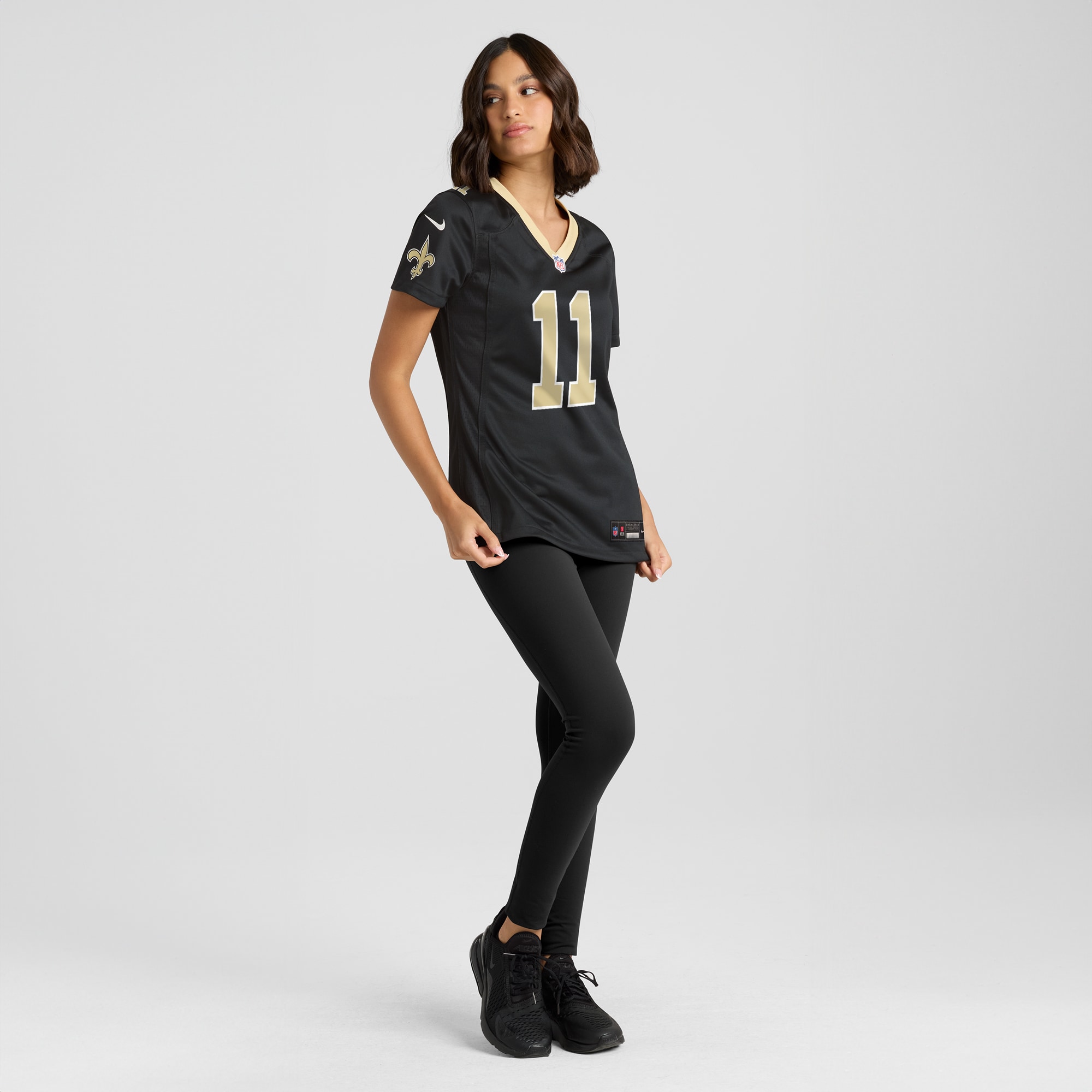 New Orleans Saints Cedrick Wilson Jr. Black Game NFL Jersey Women's
