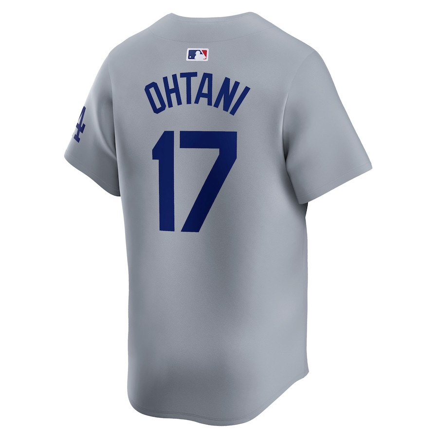 Shohei Ohtani 17 Los Angeles Dodgers Away Limited Player Gray MLB Jersey Men's