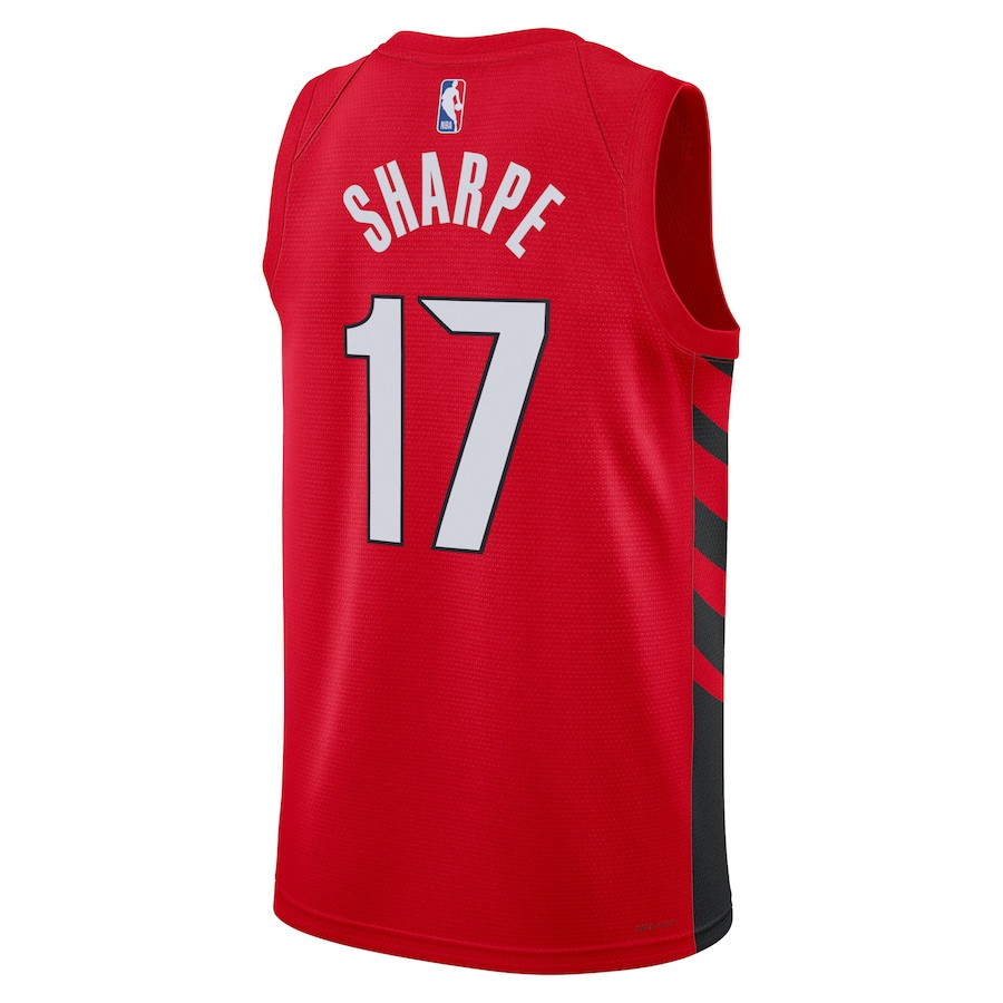 Shaedon Sharpe 17 Portland Trail Blazers Unisex Swingman Statement Edition Red NBA Jersey Unisex