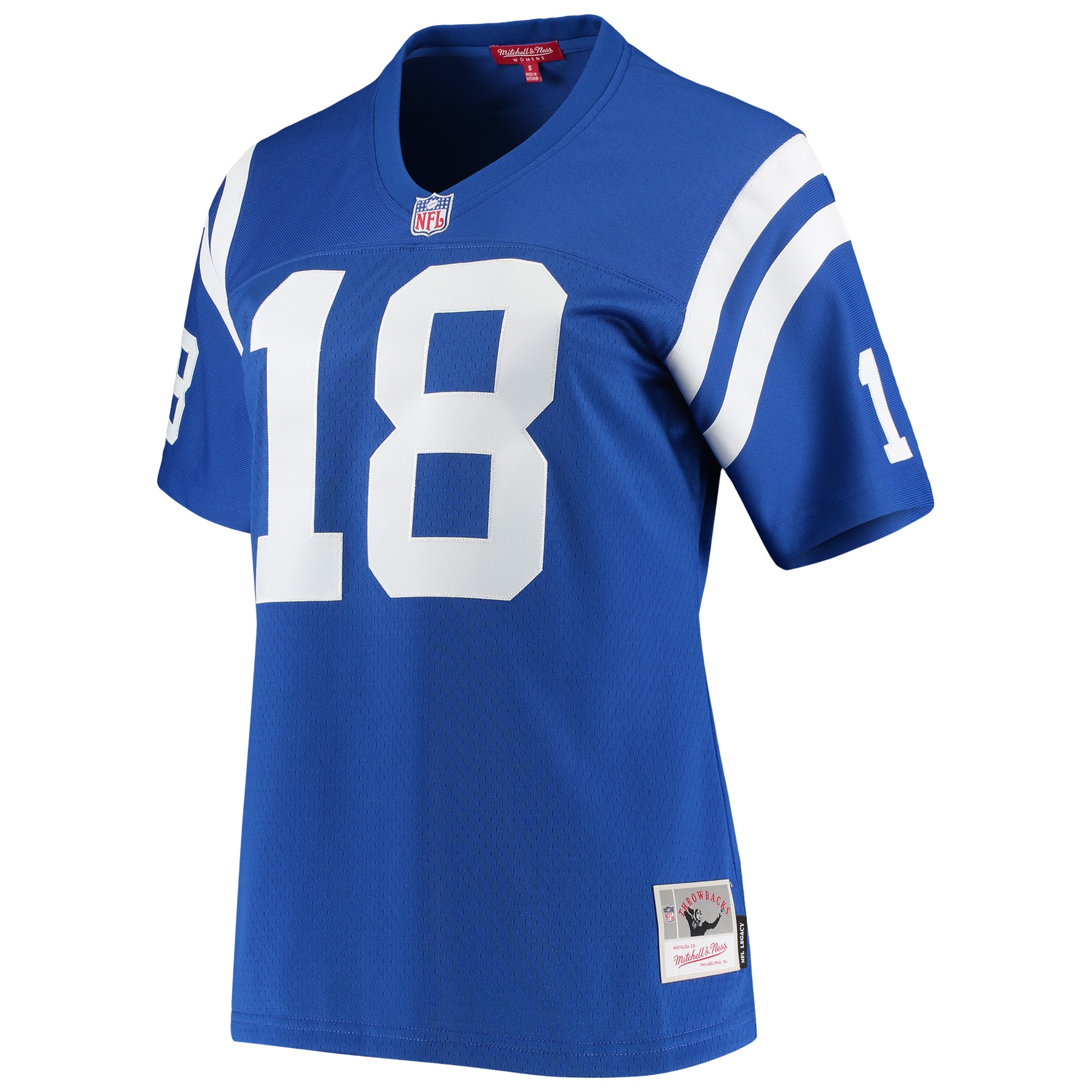 Indianapolis Colts Peyton Manning Mitchell Ness Royal 1998 Legacy NFL Jersey Women's