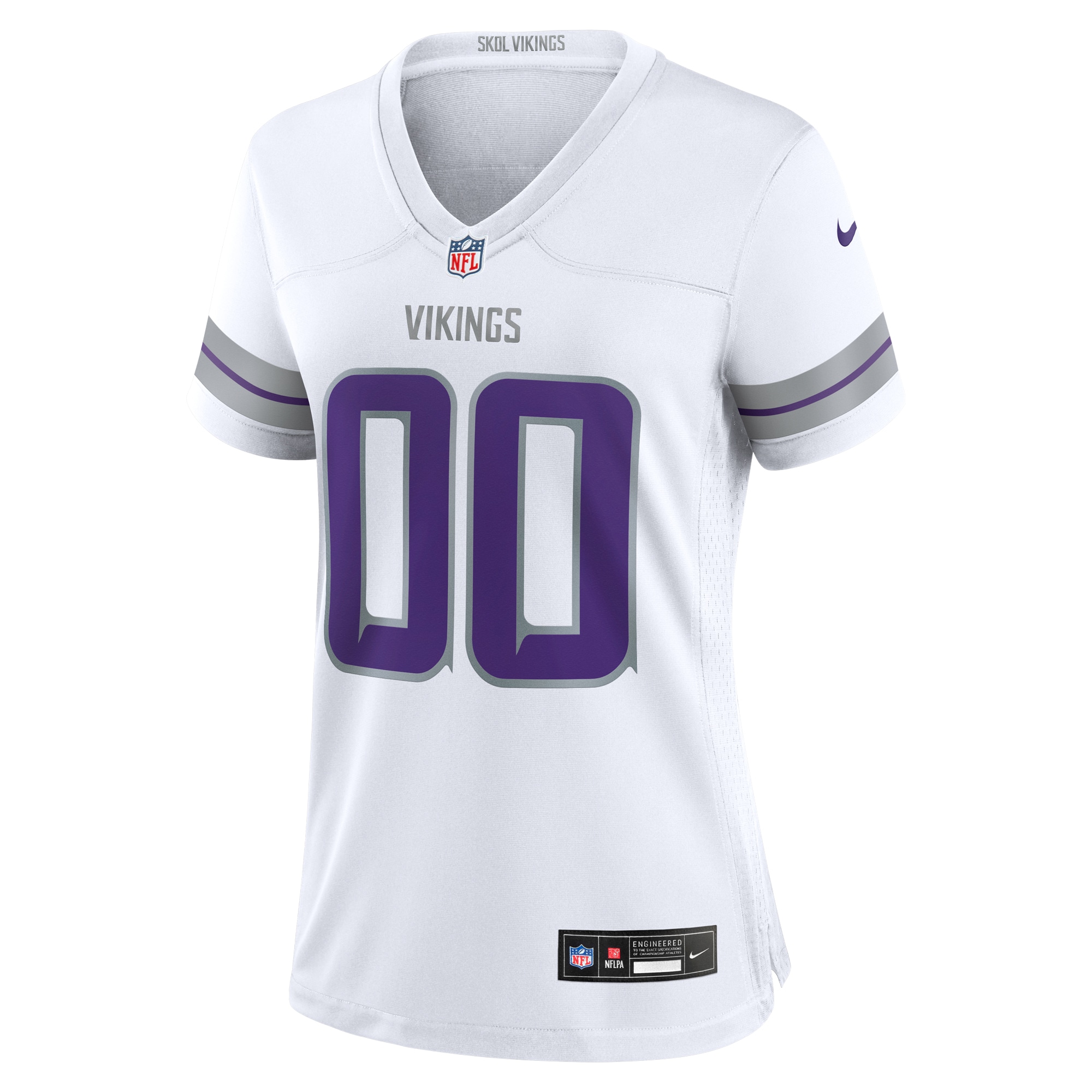 Minnesota Vikings White Alternate Custom Game NFL Jersey Women's