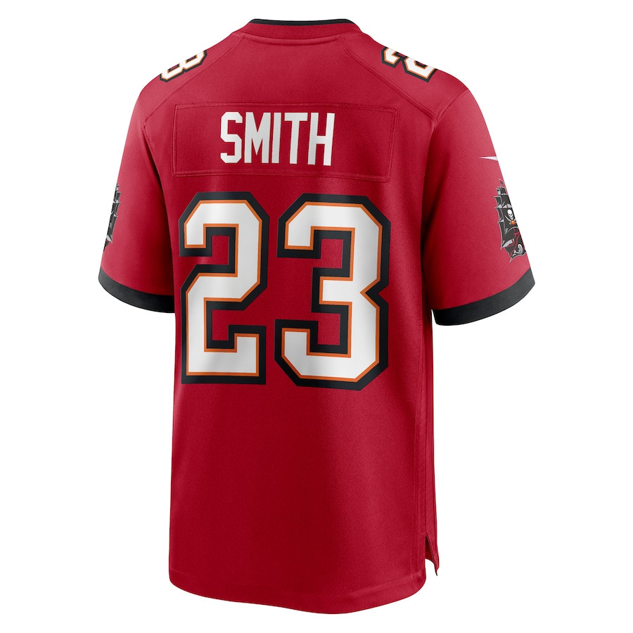 Tykee Smith 23 Tampa Bay Buccaneers Game Red NFL Jersey Men's
