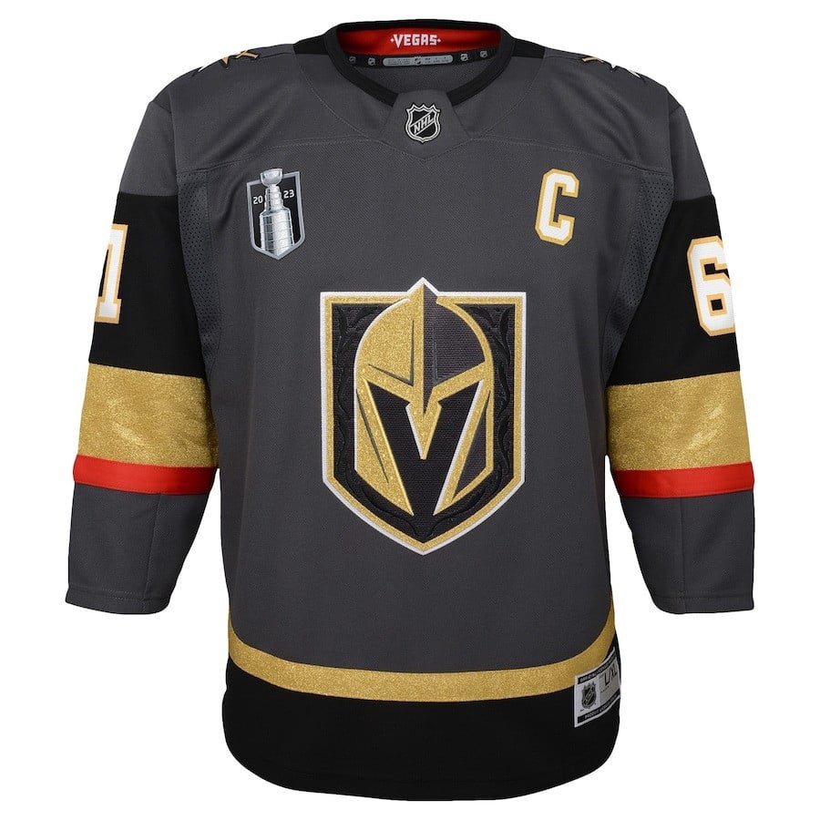 Mark Stone 61 Vegas Golden Knights 2023 Stanley Cup Final Alternate Black NHL Jersey Youth