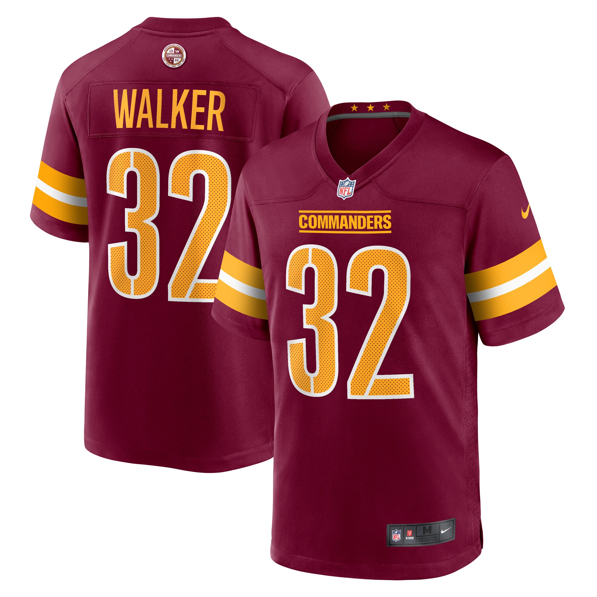 Washington Commanders Mykal Walker Burgundy Game NFL Jersey Men's