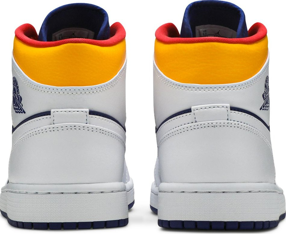 Air Jordan 1 Mid White Deep Royal Blue 554724-131