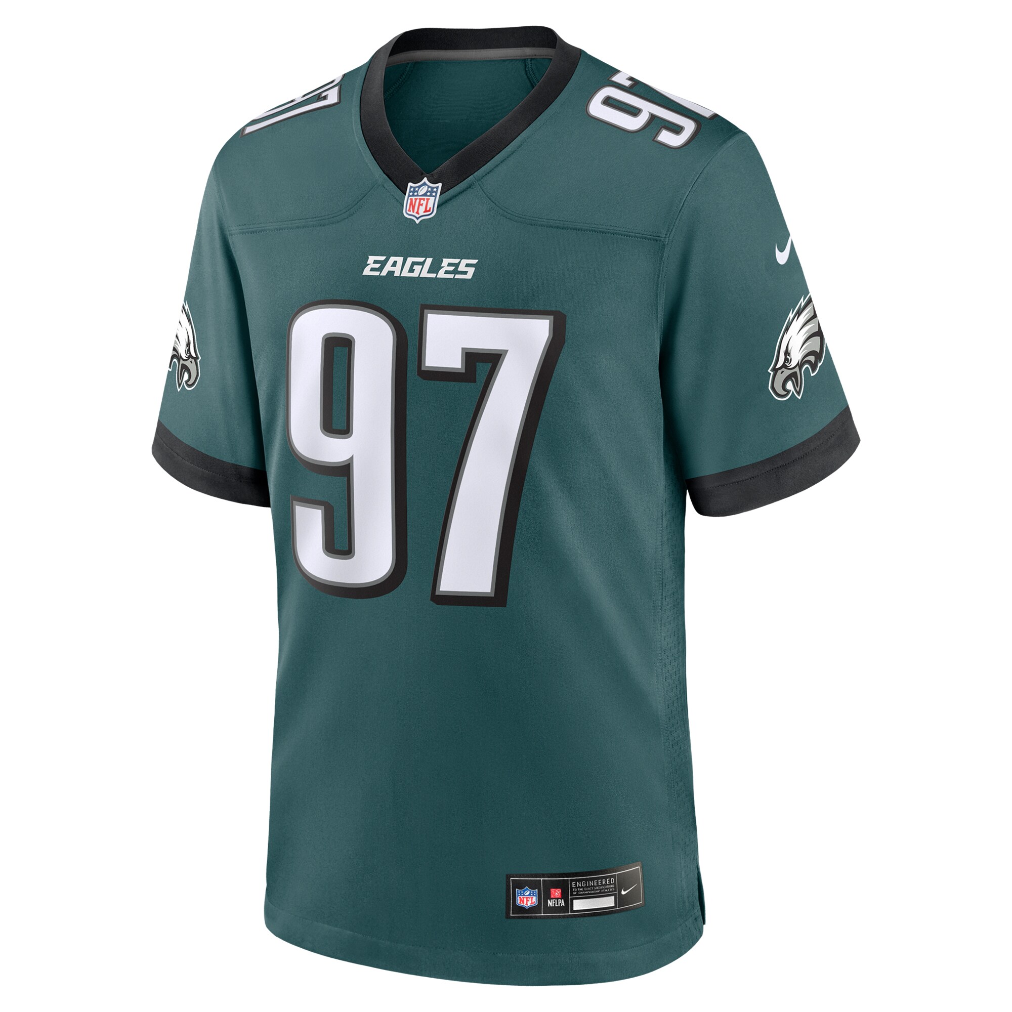 Philadelphia Eagles Moro Ojomo Midnight Green Team Game NFL Jersey Men's