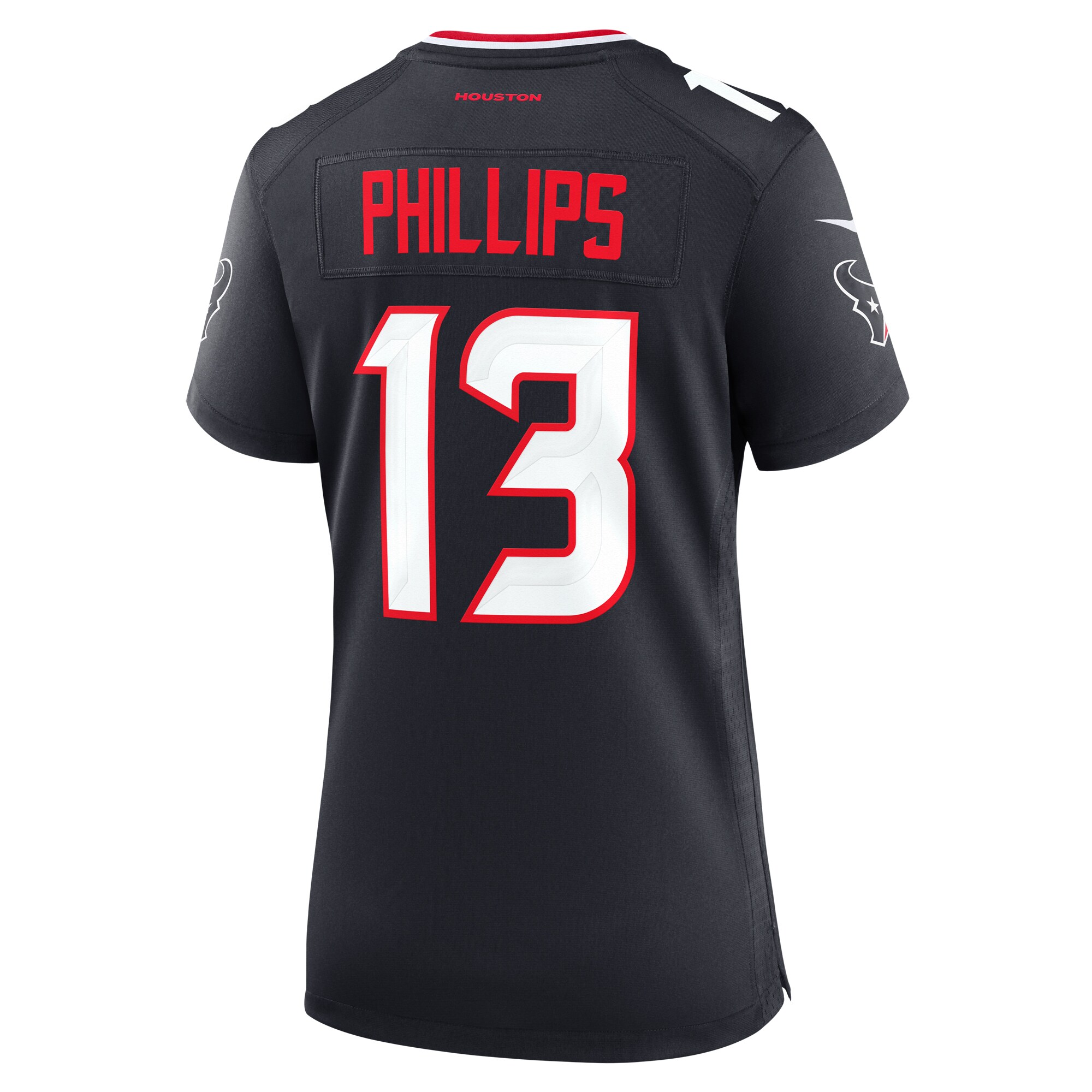 Houston Texans DelShawn Phillips Navy Team Game NFL Jersey Women's
