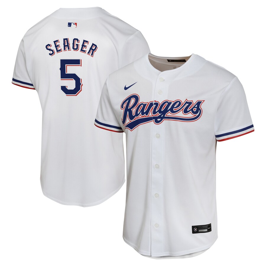 Corey Seager Texas Rangers Youth Home Game Player Jersey White