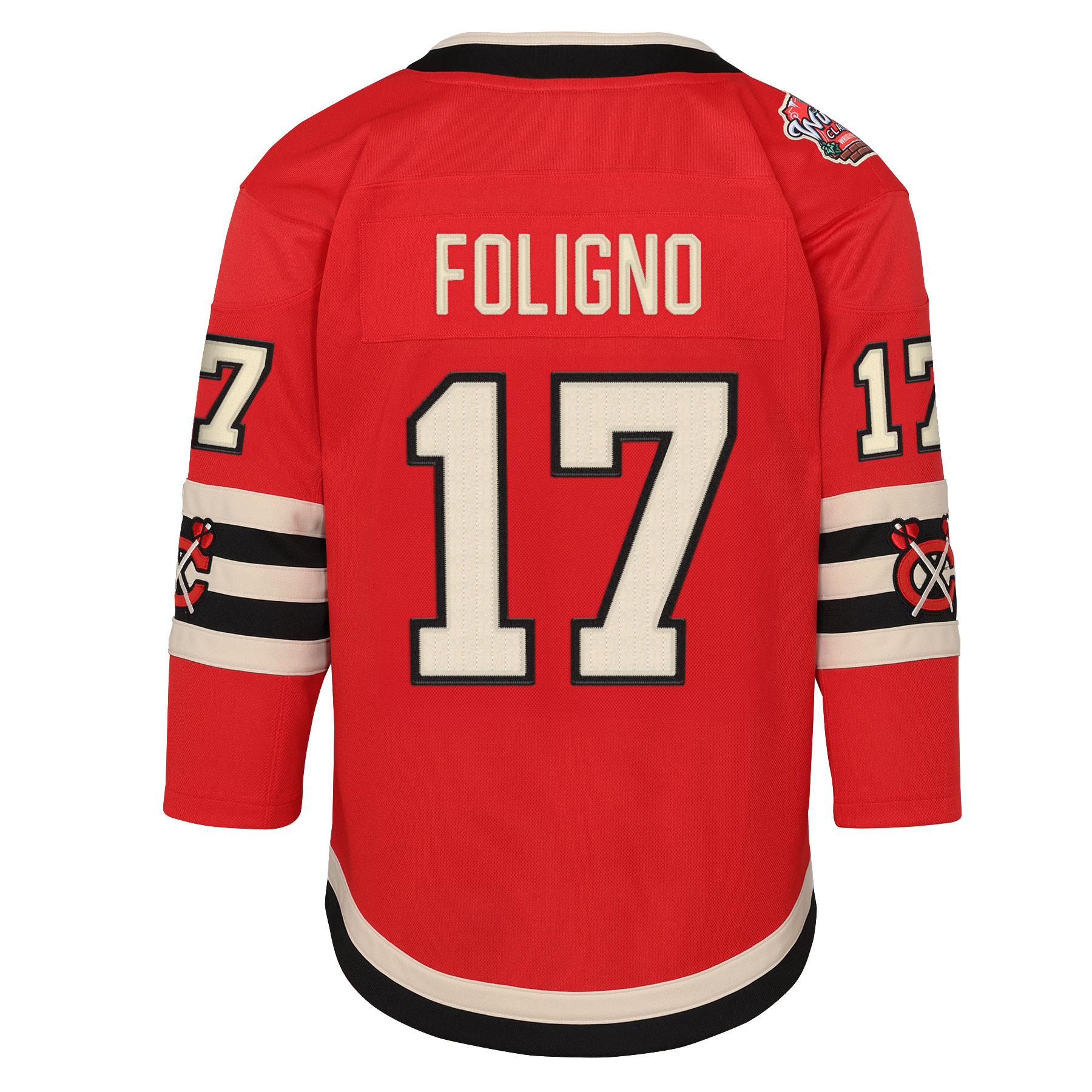 Chicago Blackhawks Nick Foligno Red 2025 Winter Classic Premier Player NHL Jersey Youth