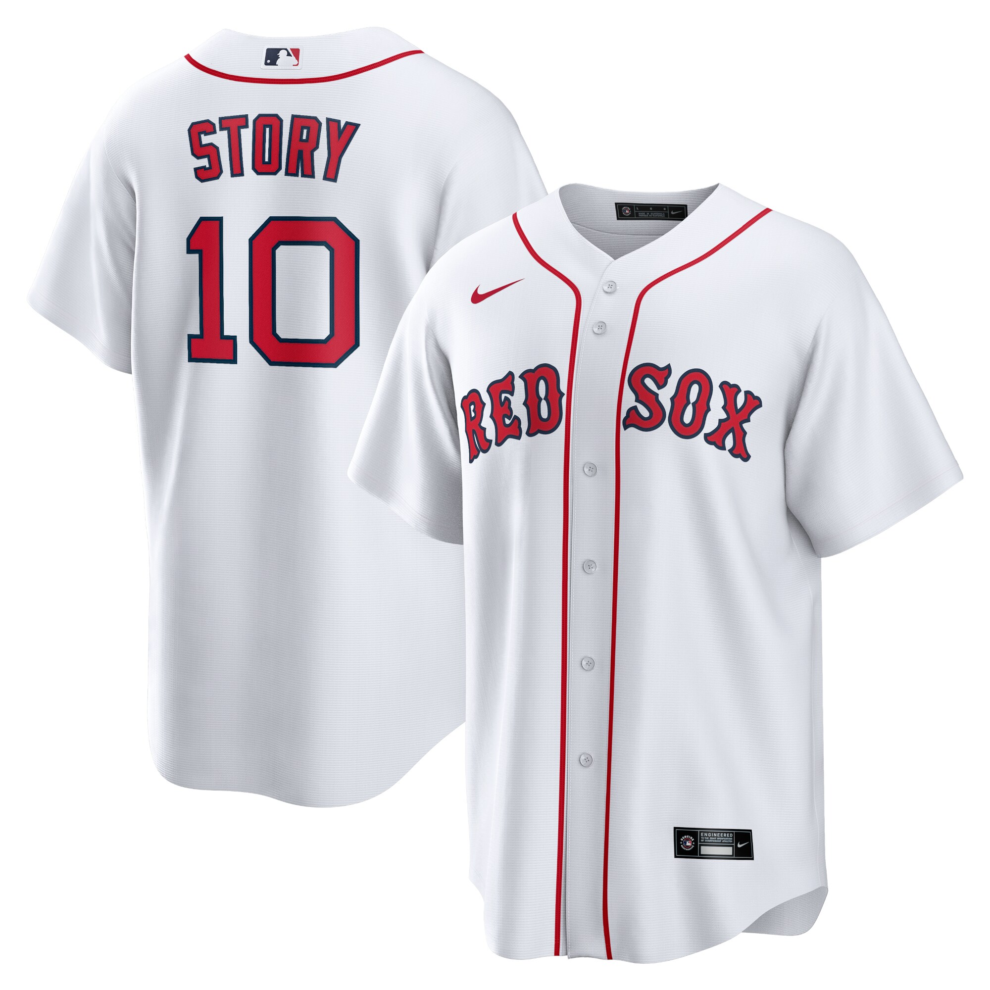 Boston Red Sox Trevor Story White Home MLB Jersey Men's