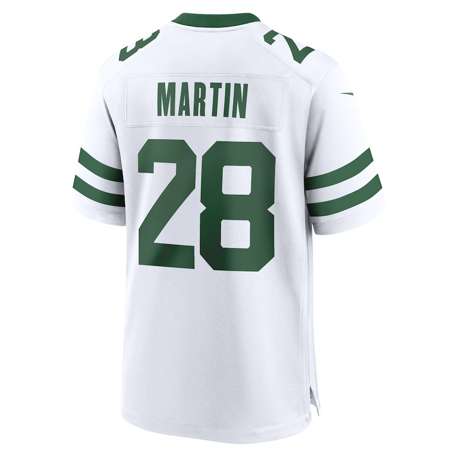 Curtis Martin 28 New York Jets Game Retired Player White NFL Jersey Men's