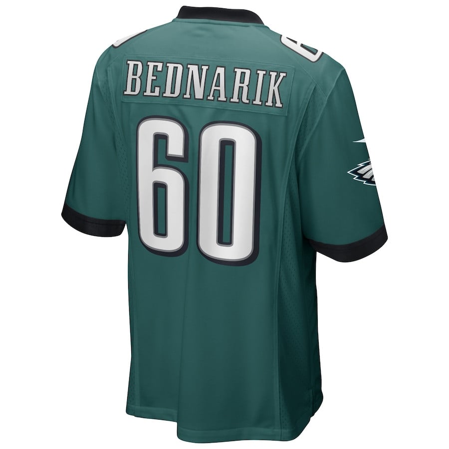 Chuck Bednarik 60 Philadelphia Eagles Game Retired Midnight Green NFL Jersey Men's