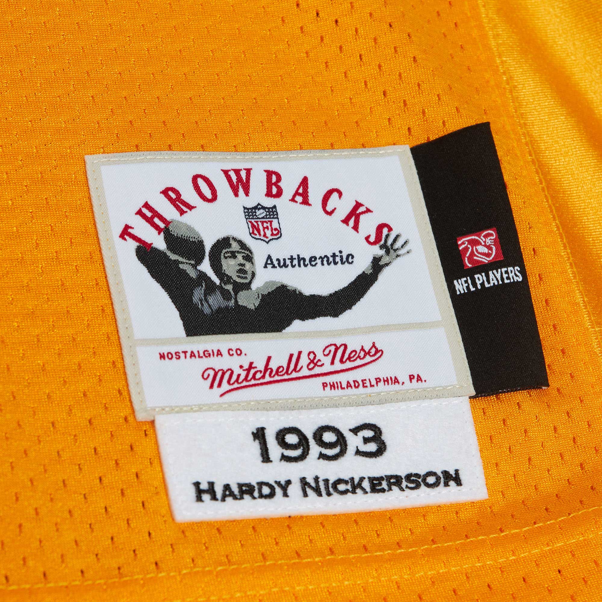 Tampa Bay Buccaneers 1993 Hardy Nickerson Mitchell Ness Orange Throwback Retired Player NFL Jersey Men's