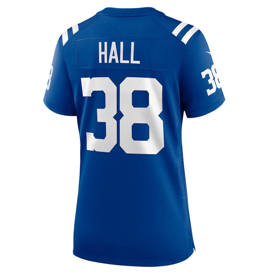 Darren Hall 38 Indianapolis Colts Game Royal NFL Jersey Women's