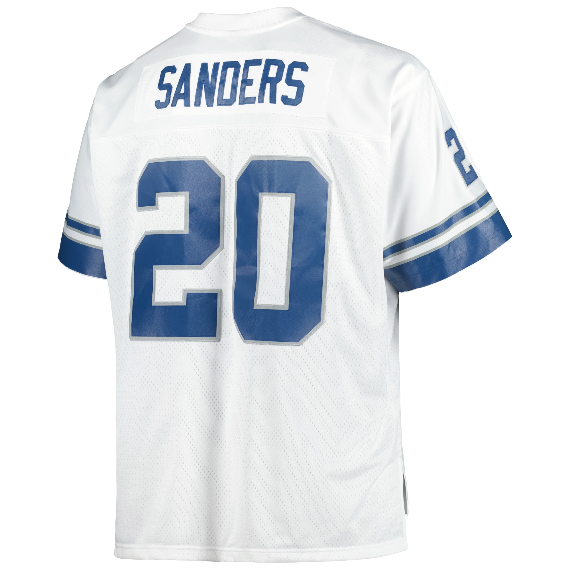 Detroit Lions Barry Sanders Mitchell Ness White Big Tall 1996 Retired Player NFL Jersey Men's