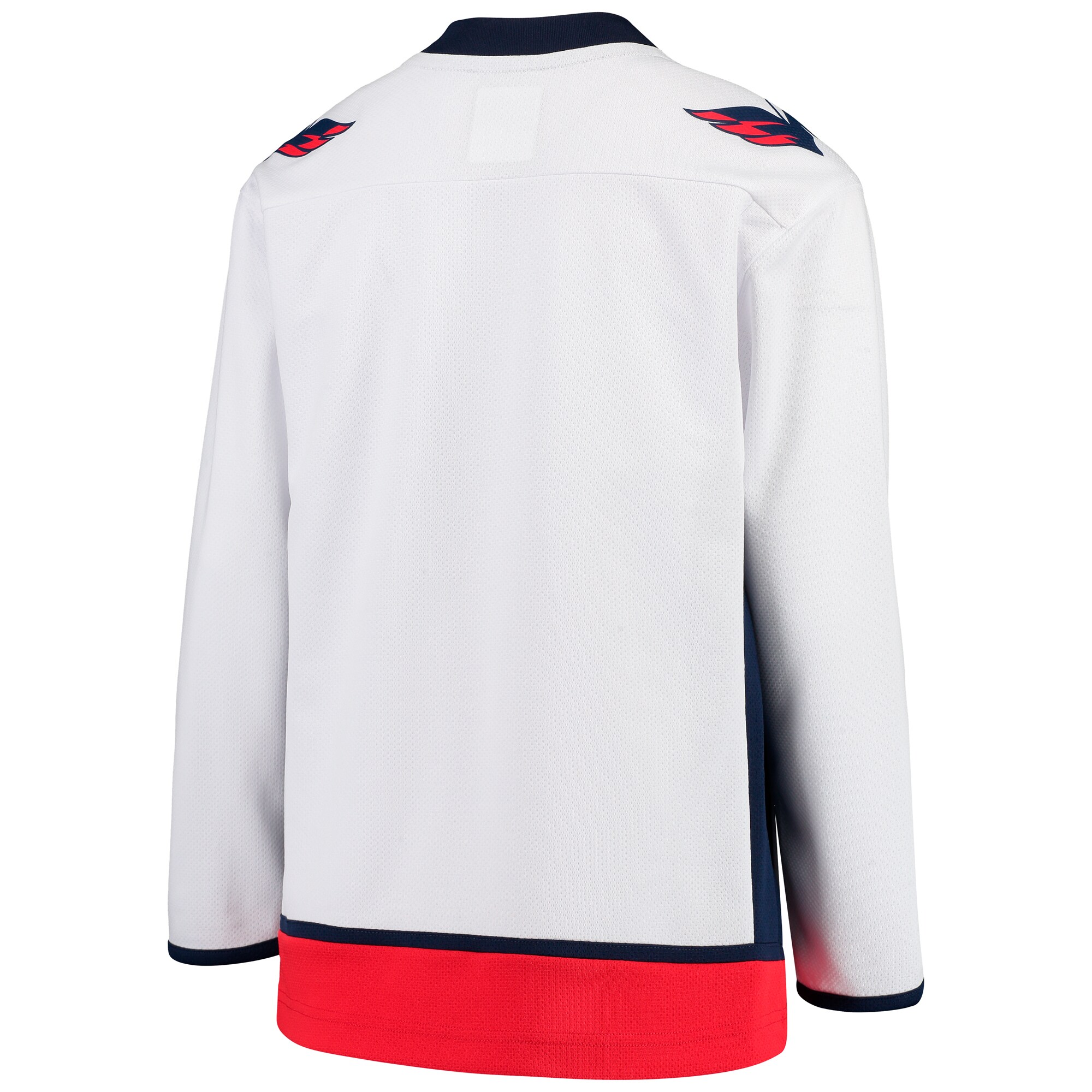 Washington Capitals White Away Blank NHL Jersey Youth