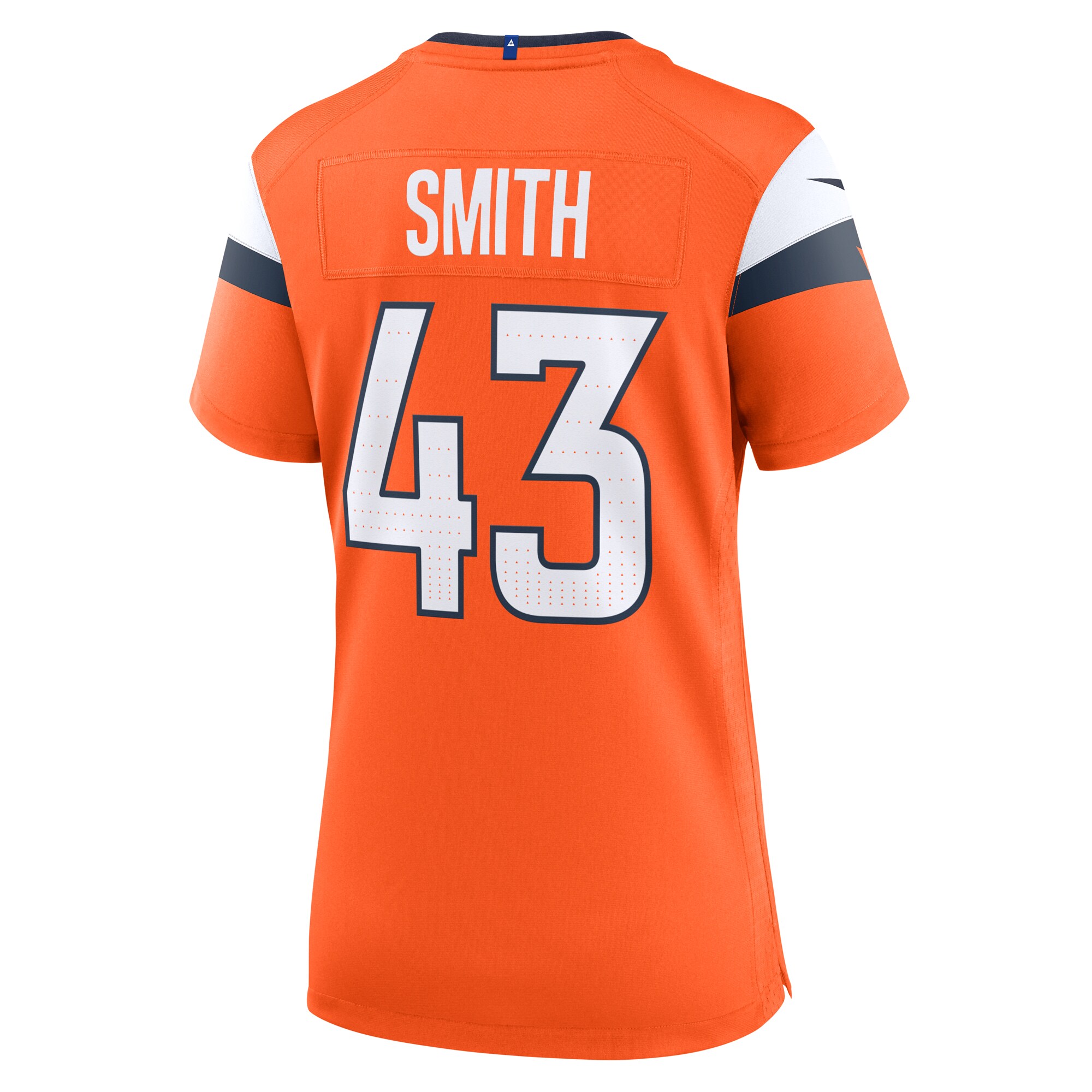 Denver Broncos Keidron Smith Orange Team Game NFL Jersey Women's