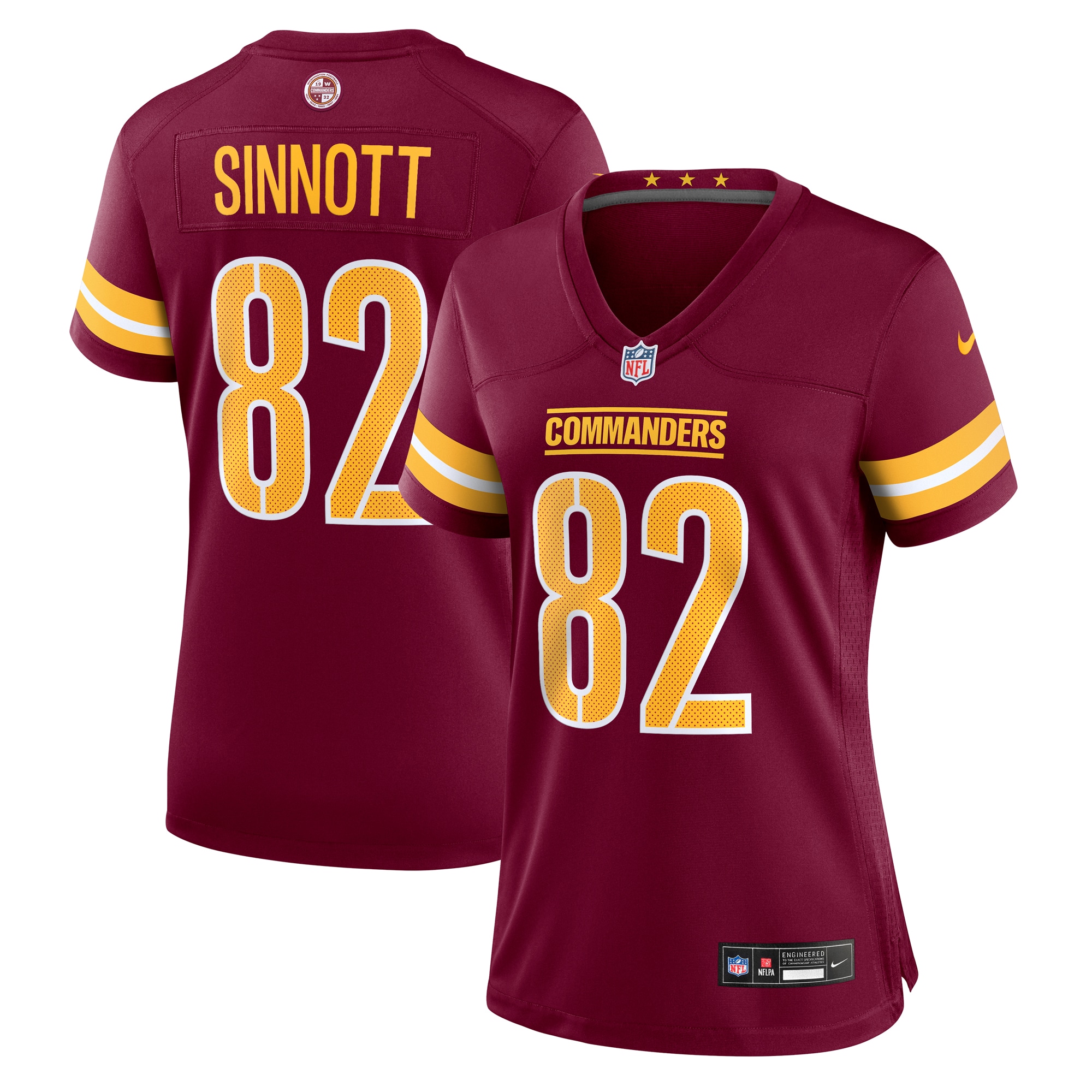 Washington Commanders Ben Sinnott Burgundy Game NFL Jersey Women's