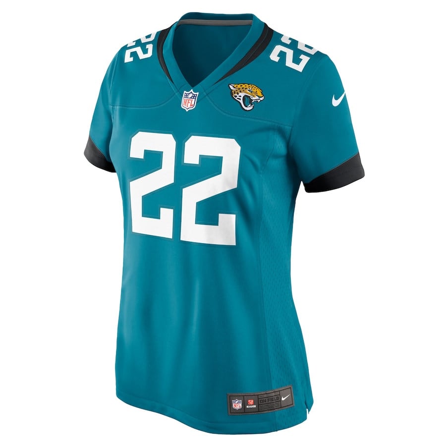 Jarrian Jones 22 Jacksonville Jaguars Game Teal NFL Jersey Women's