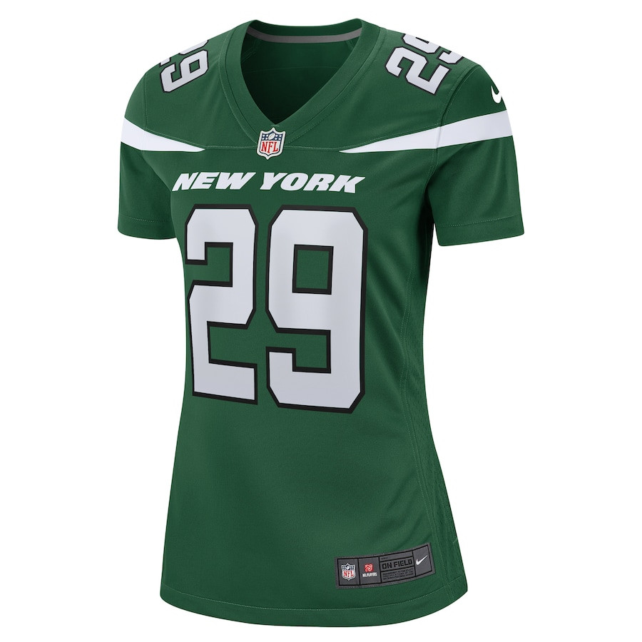 Jarrick Bernard Converse 29 New York Jets Game Gotham Green NFL Jersey Women's