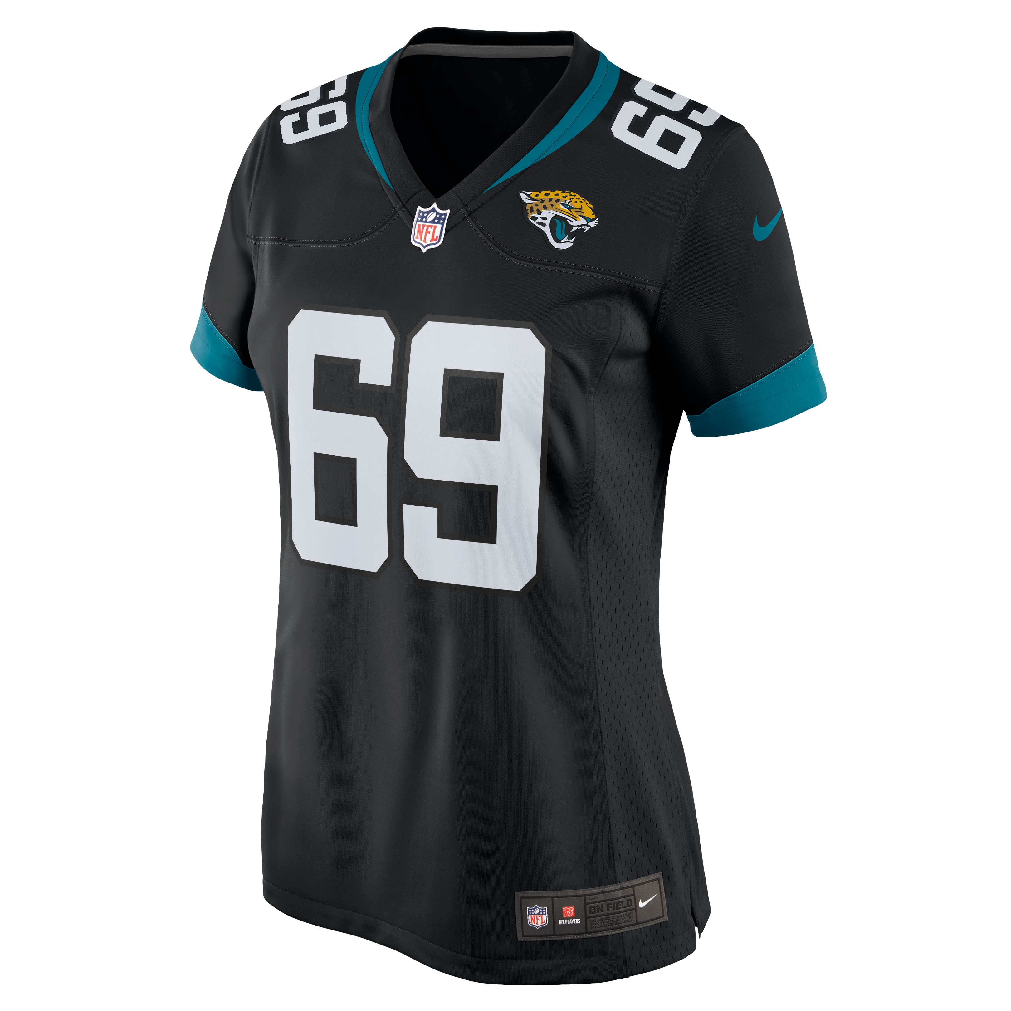 Jacksonville Jaguars Tyler Shatley Black Game NFL Jersey Women's