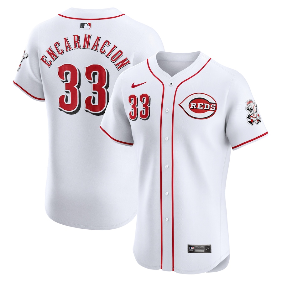 Christian Encarnacion-Strand Cincinnati Reds Home Elite Player Jersey White