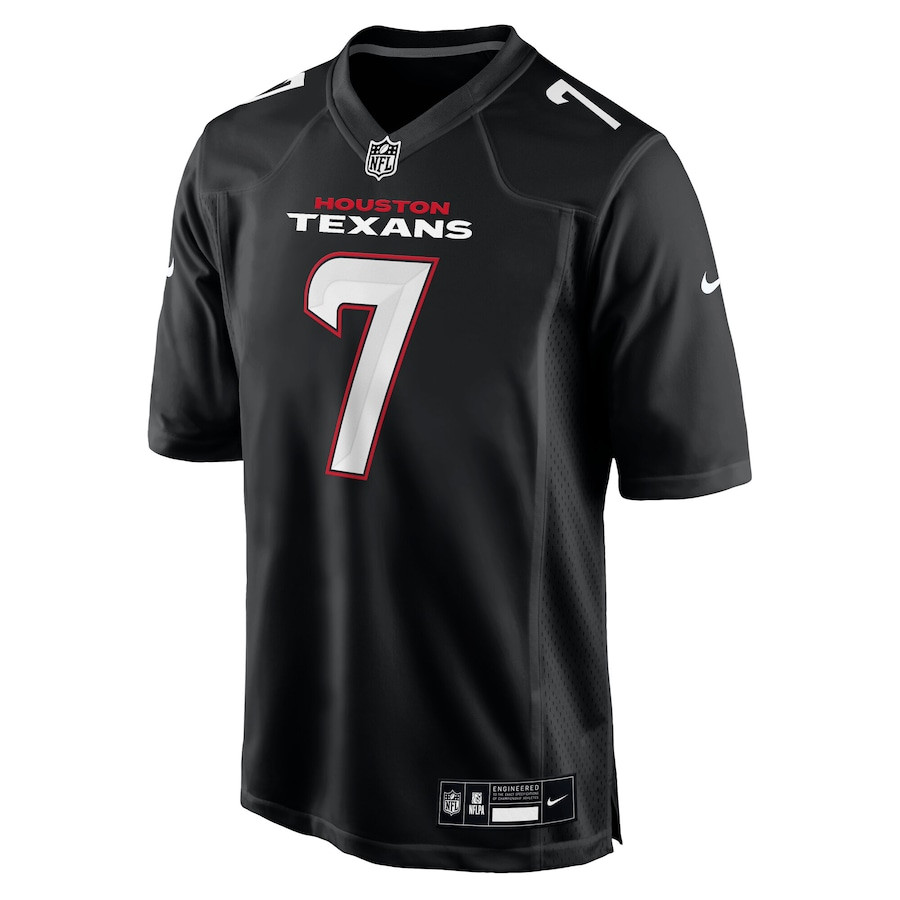 C.J. Stroud 7 Houston Texans Fashion Carbon Black NFL Jersey Men's