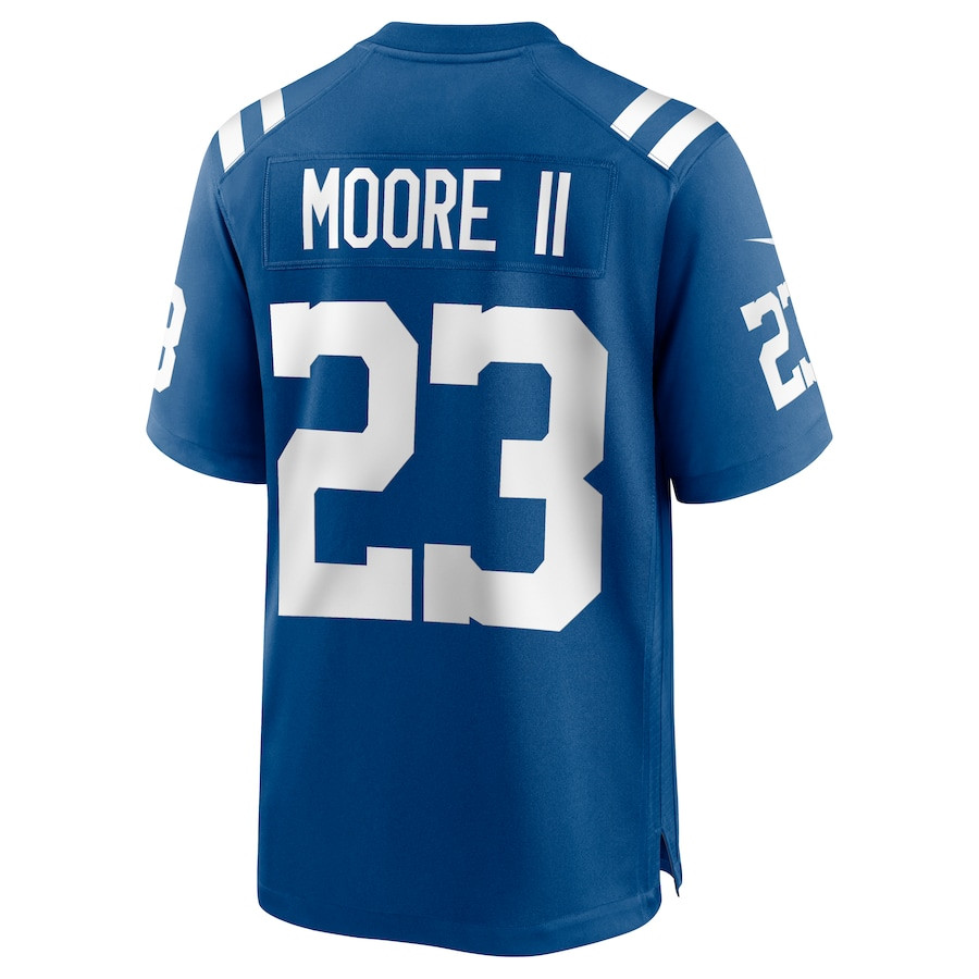 Kenny Moore II 23 Indianapolis Colts Game Royal NFL Jersey Men's