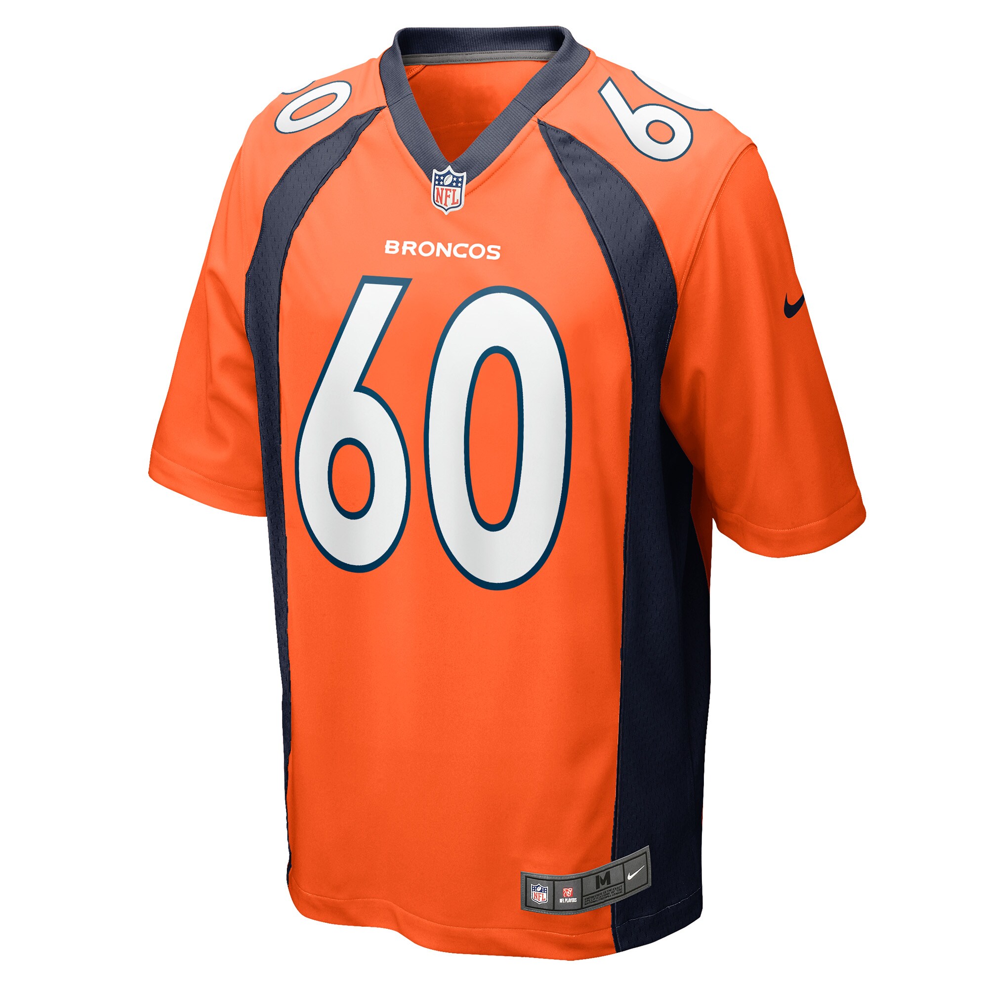 Denver Broncos Luke Wattenberg Orange Game Player NFL Jersey Men's
