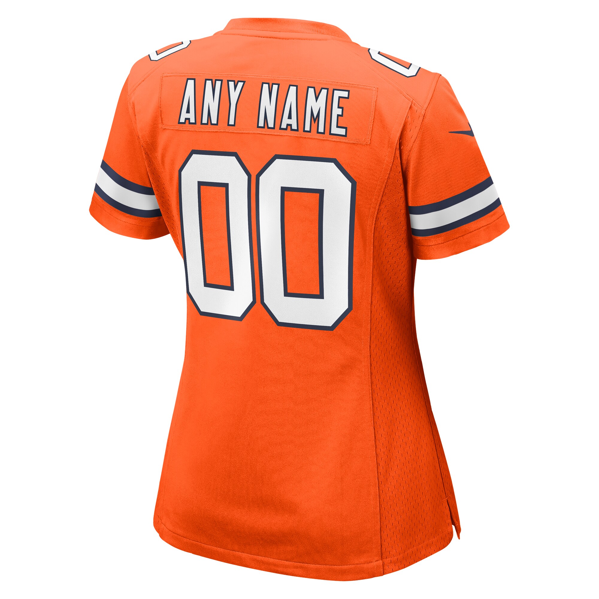 Denver Broncos Orange Alternate Custom Game NFL Jersey Women's