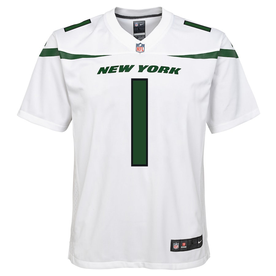 Ahmad Sauce Gardner 1 New York Jets Game White NFL Jersey Youth