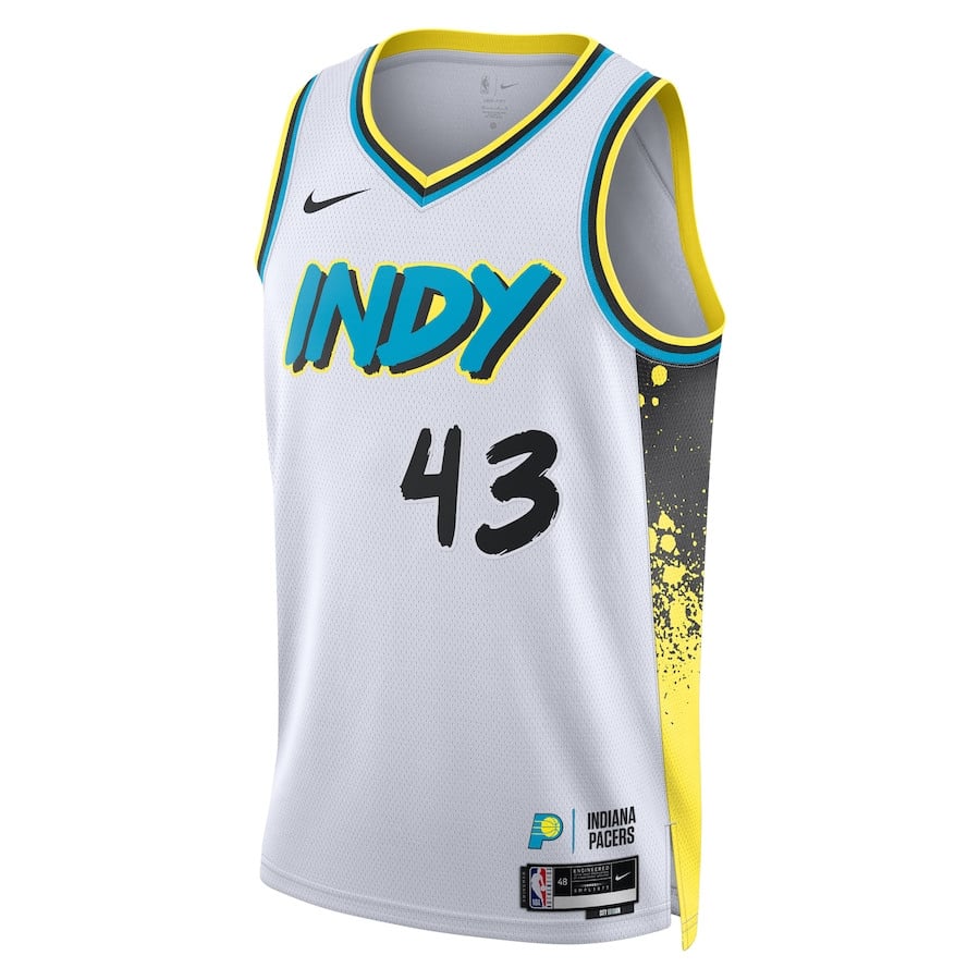 Pascal Siakam 43 Indiana Pacers Unisex 2024/25 Swingman Player City Editio White NBA Jersey Unisex