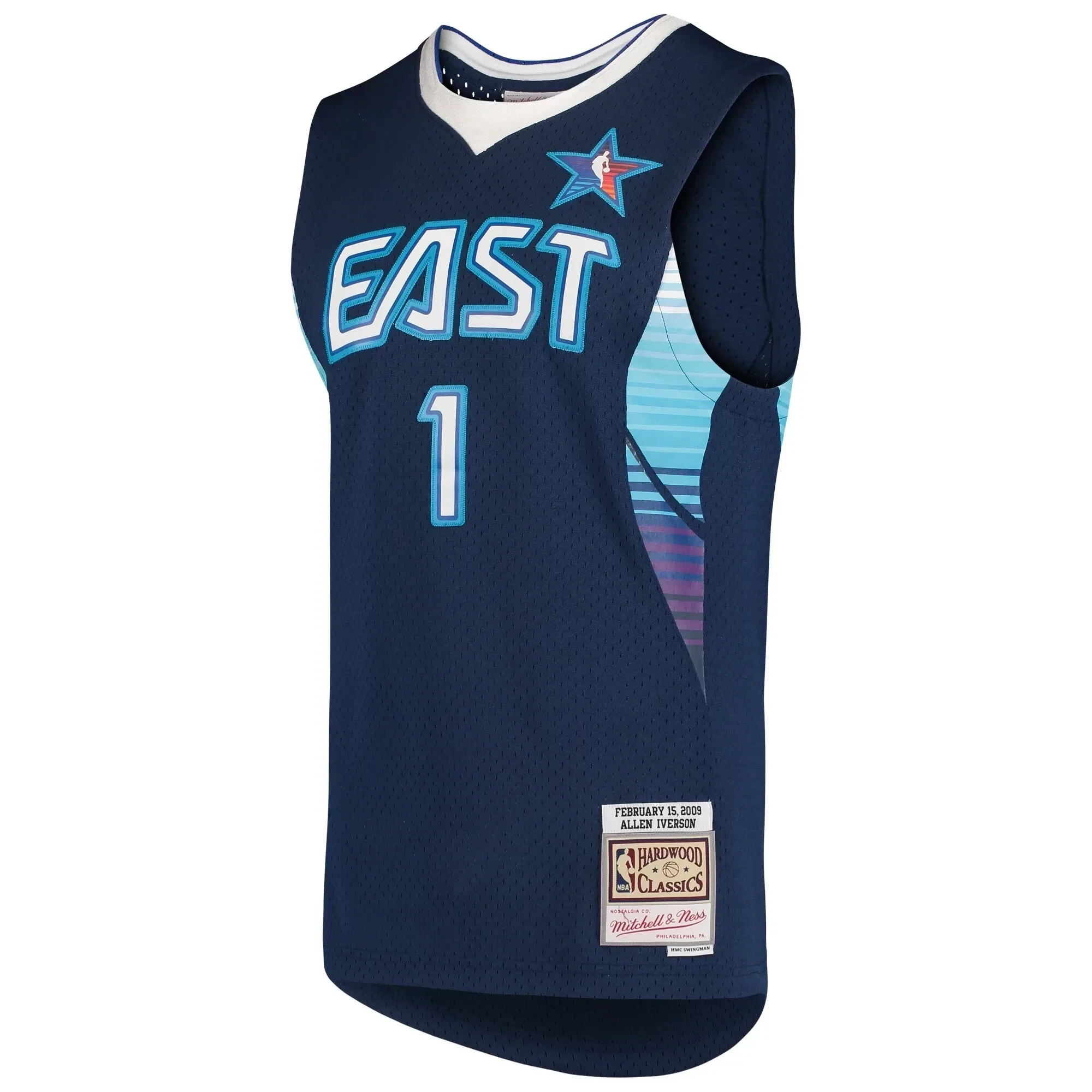 Allen Iverson Eastern Conference Mitchell Ness Hardwood Classics 2009 All Star Game Swingman Navy NBA Jersey Men's