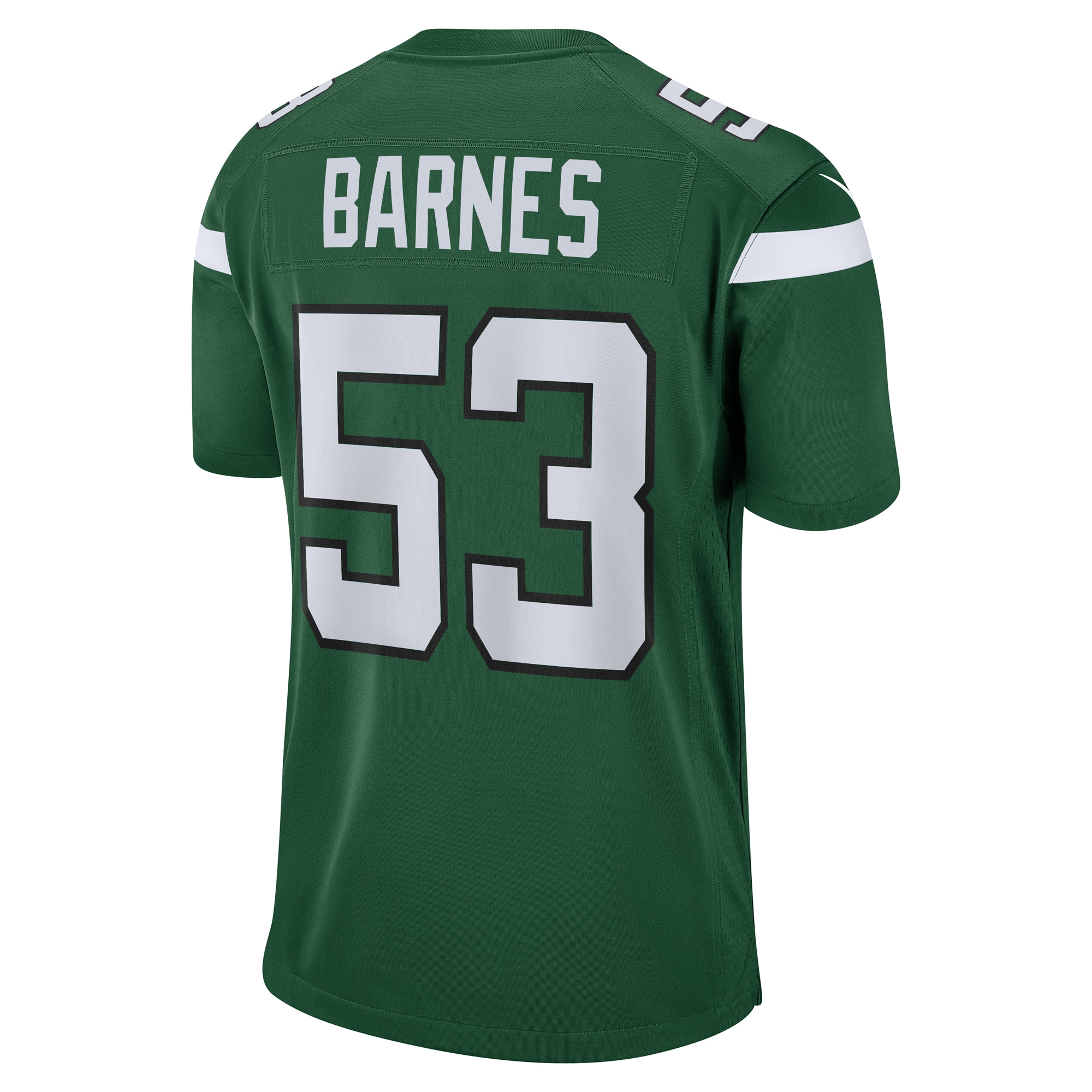 New York Jets Zaire Barnes Gotham Green Game NFL Jersey Men's