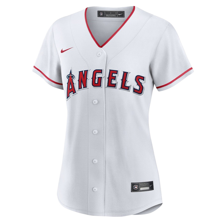 Shohei Ohtani 17 Los Angeles Angels Signed Run 2023 Home Player White MLB Jersey Women's