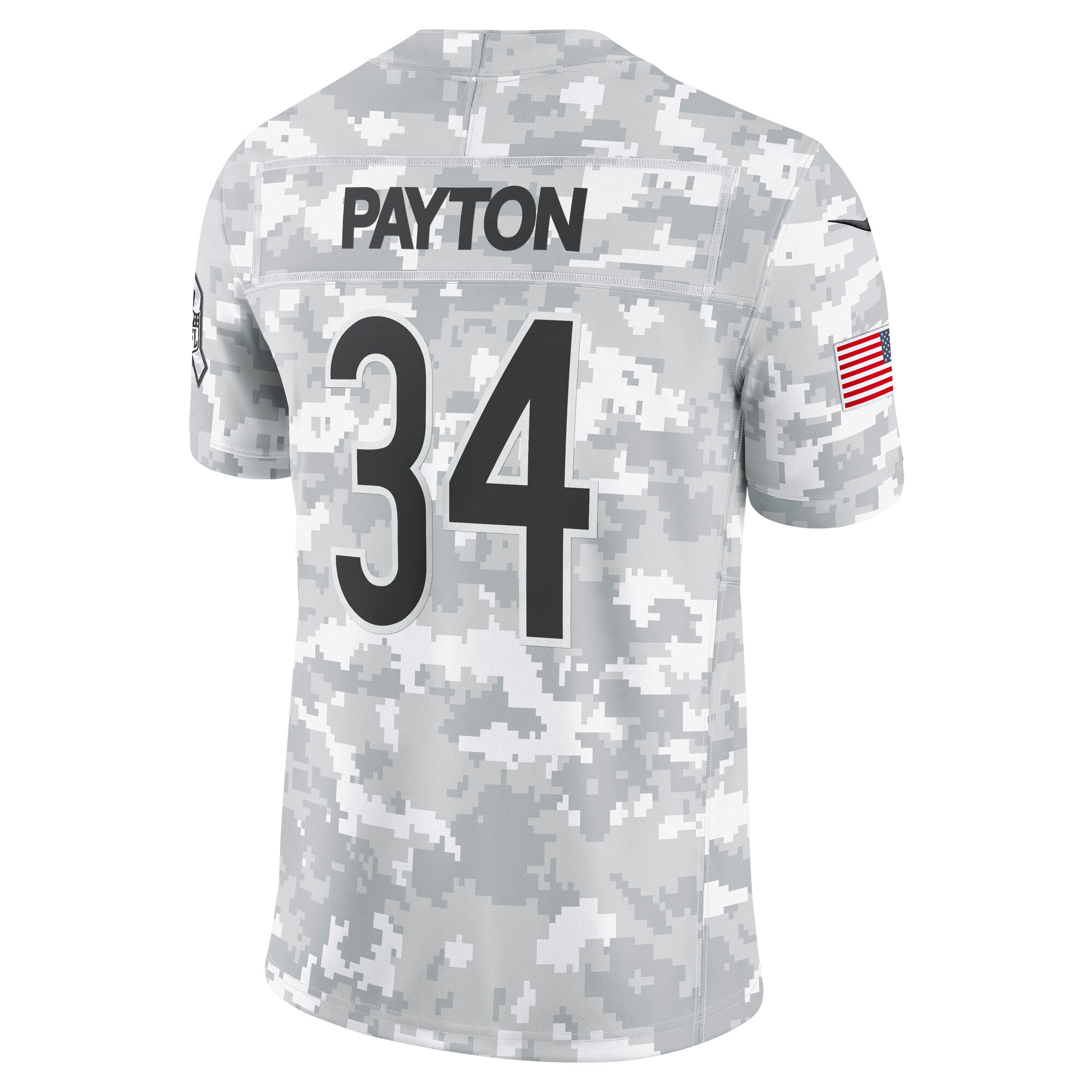 Chicago Bears Walter Payton Arctic Camo 2024 Salute to Service Retired Player Limited NFL Jersey Men's