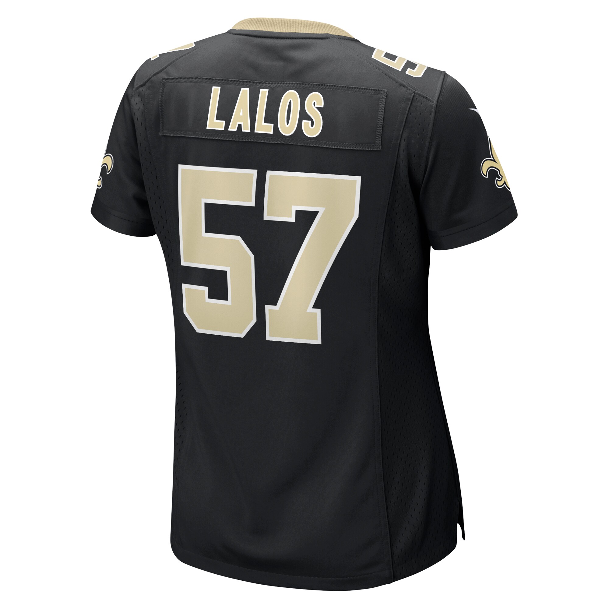 New Orleans Saints Niko Lalos Black Team Game NFL Jersey Women's