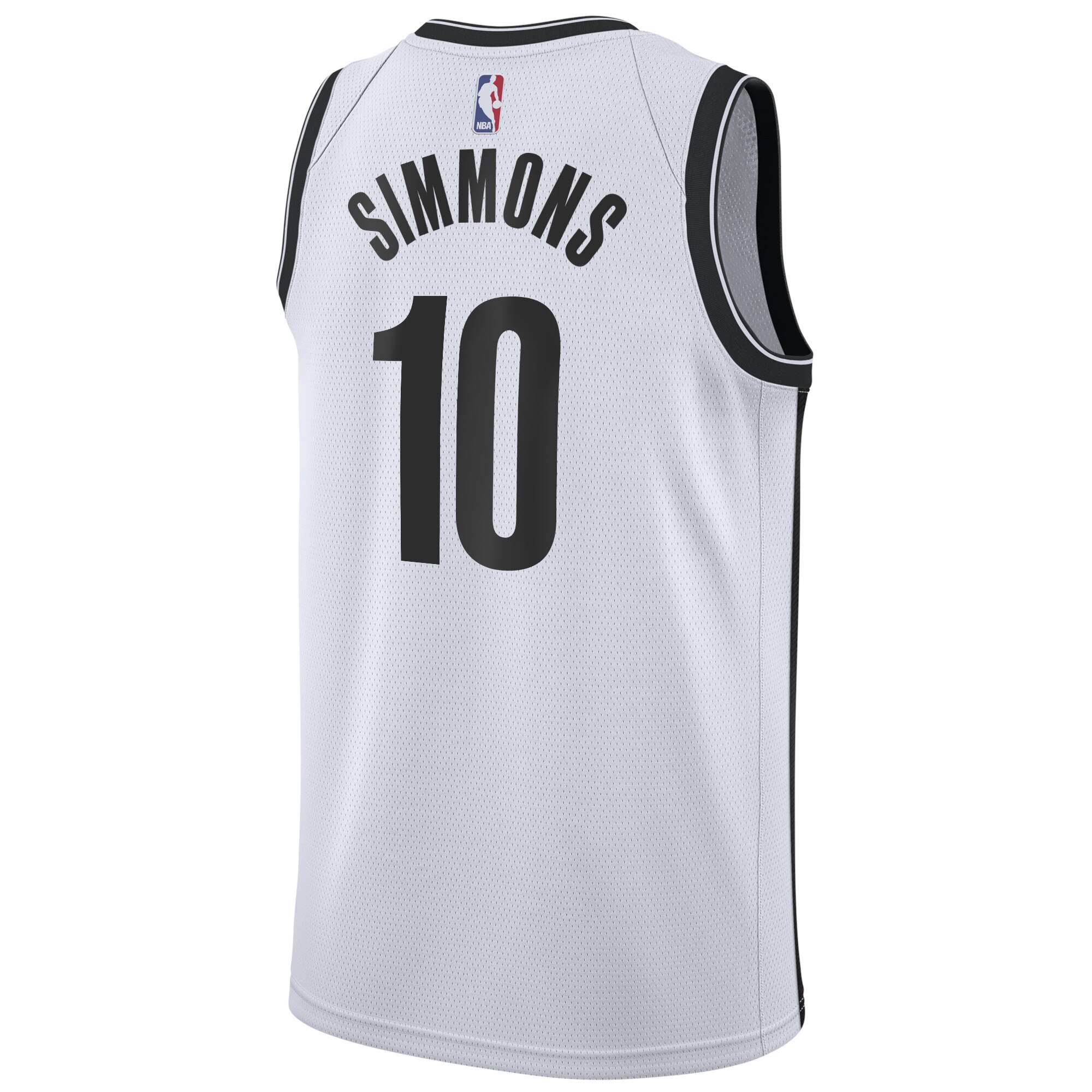 Brooklyn Nets Association Edition Swingman White Ben Simmons NBA Jersey Men's