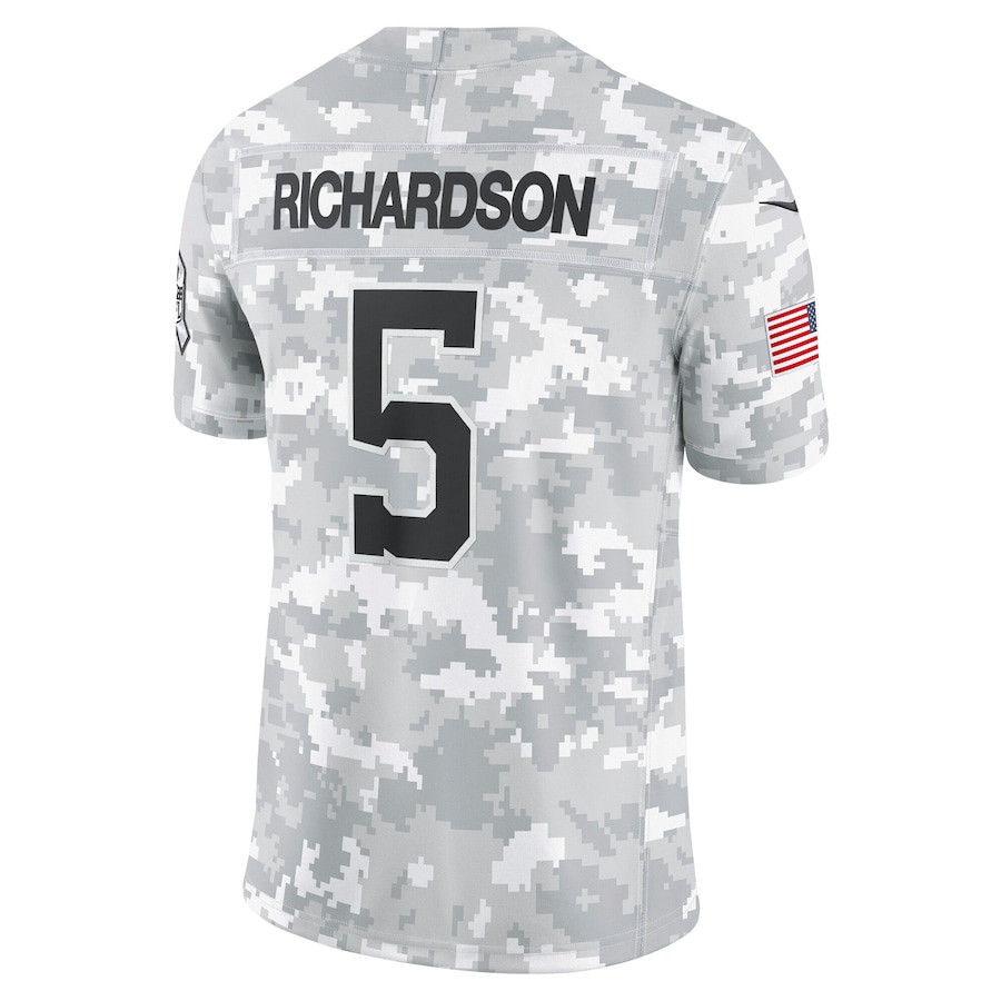 Anthony Richardson 5 Indianapolis Colts 2024 Salute to Service Limited Arctic Camo NFL Jersey Men's